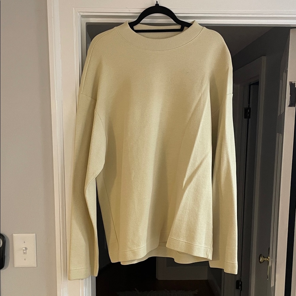 Men's Classic Cream Crewneck Sweater